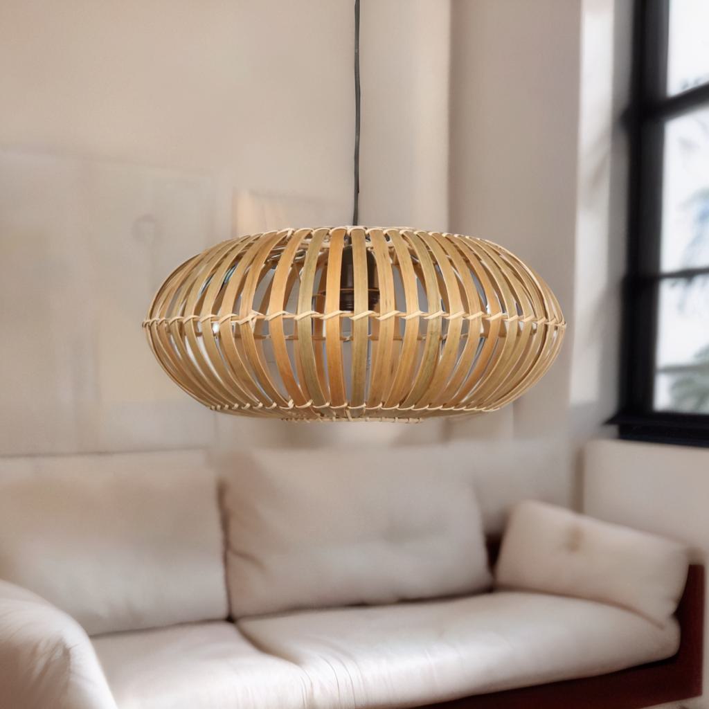 Boho Scandi Ceiling Light Pendant Shade Natural Brown