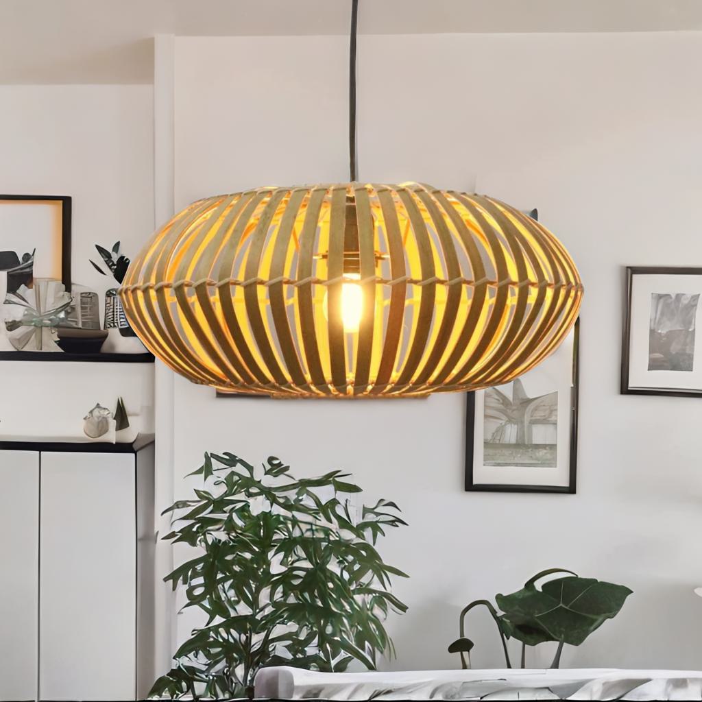 Boho Scandi Ceiling Light Pendant Shade Natural Brown