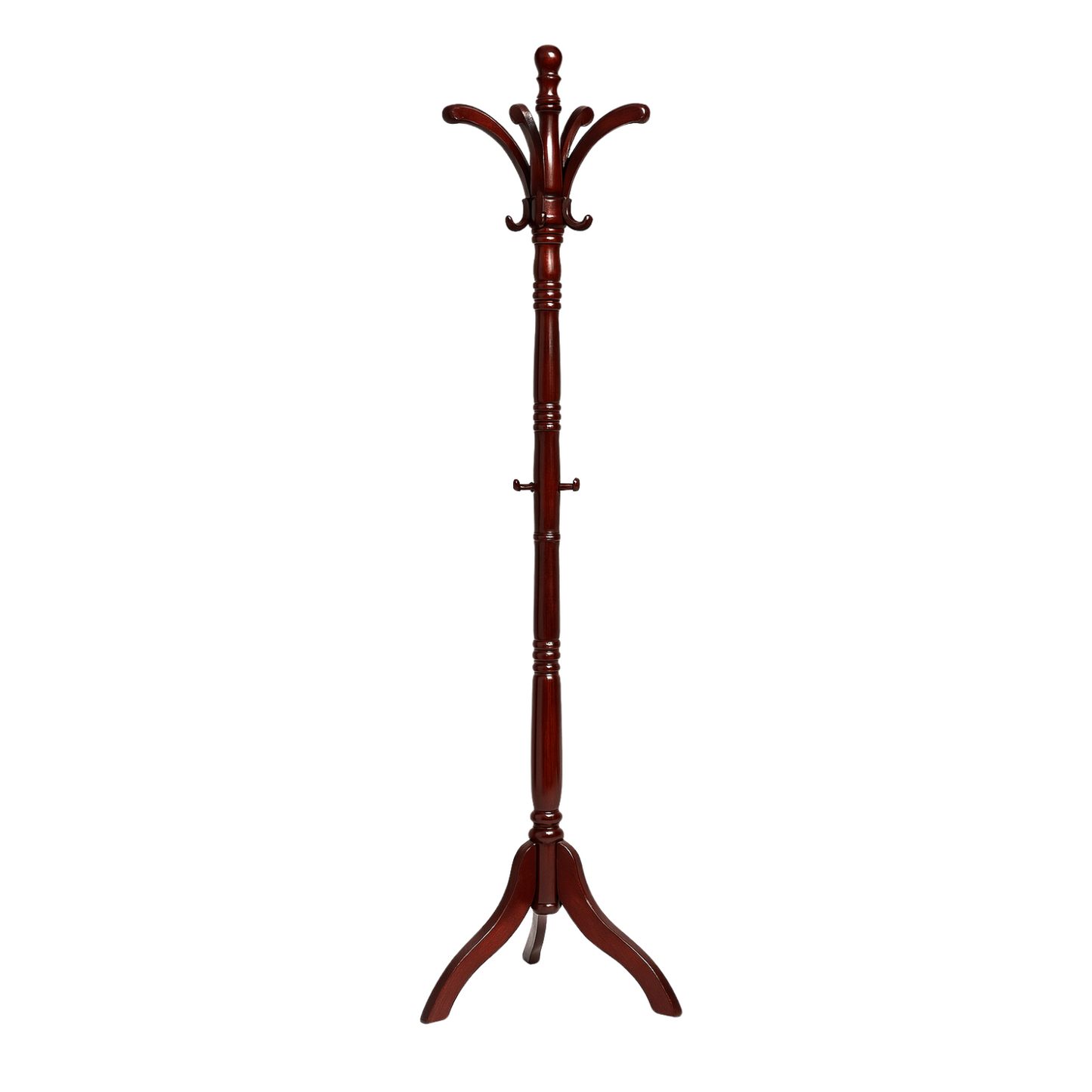 Wooden Hallway Coat Stand With 13 Hooks
