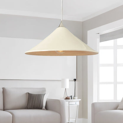 Wooden Large Dome Ceiling Light Pendant Shade Natural Brown