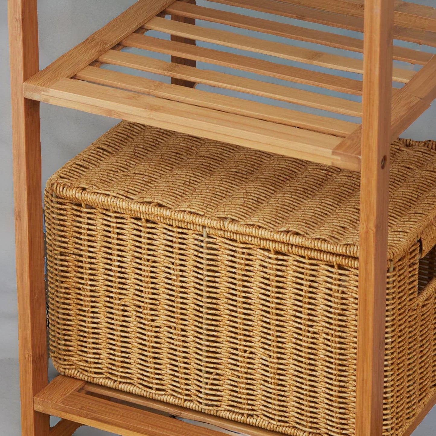 Wooden 6 Tier Open Wardrobe