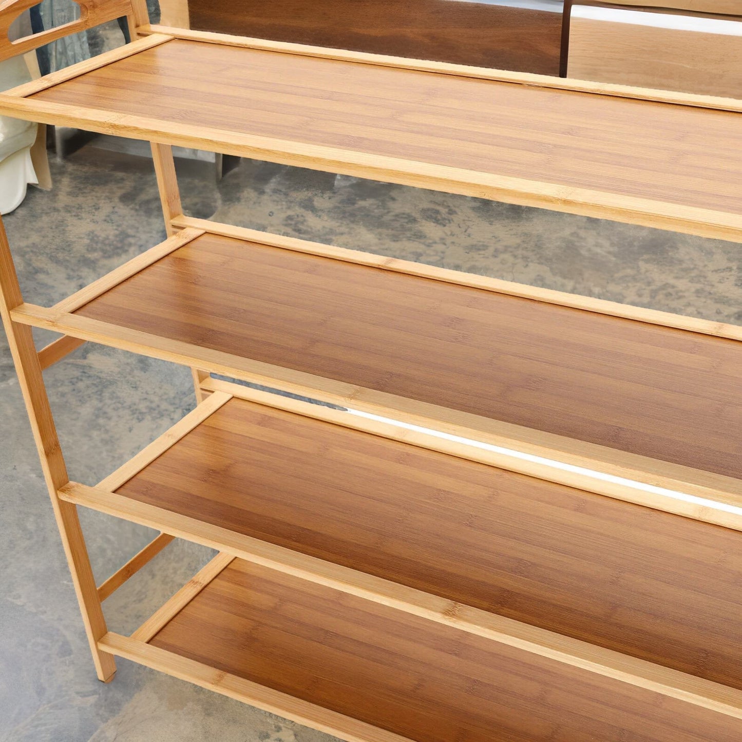 4 Tier Wooden Shoe Rack